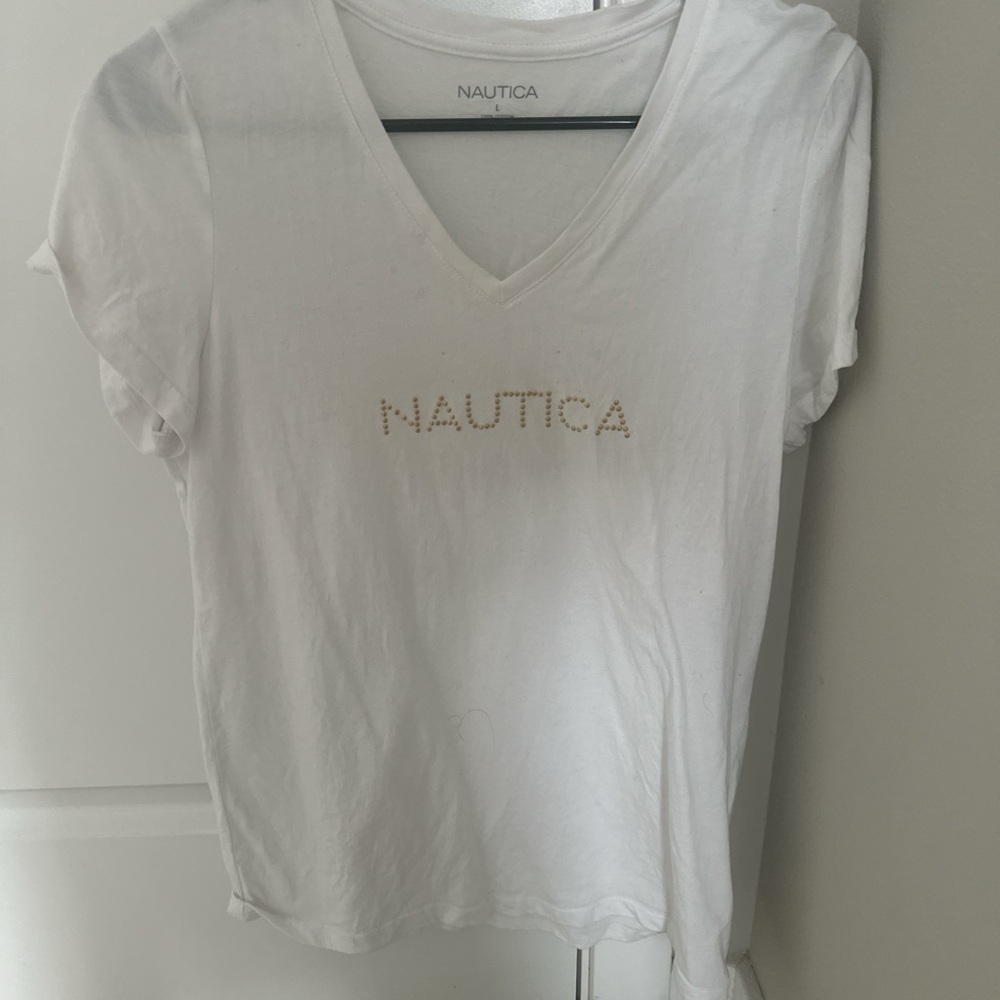 Nautica white t shirt